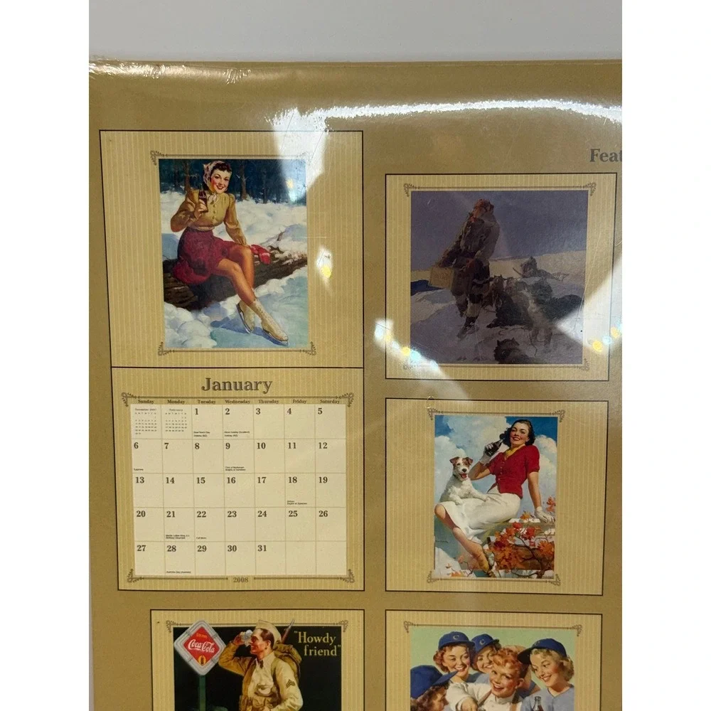 Coca-Cola 2008 Calendar Haddon Sundblom Art Vintage Advertising Collectible New
